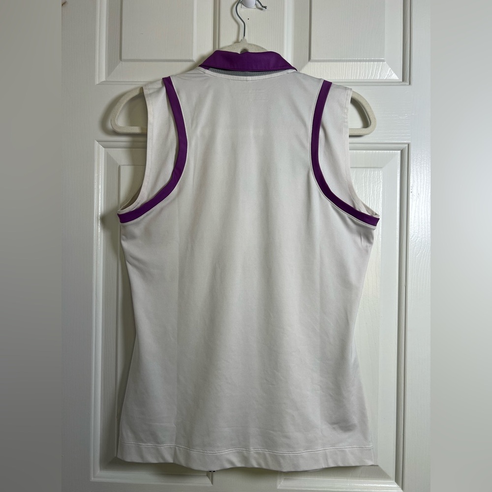 Nike golf Purple and White Patterned‎ Tank Top - Picture 4 of 10